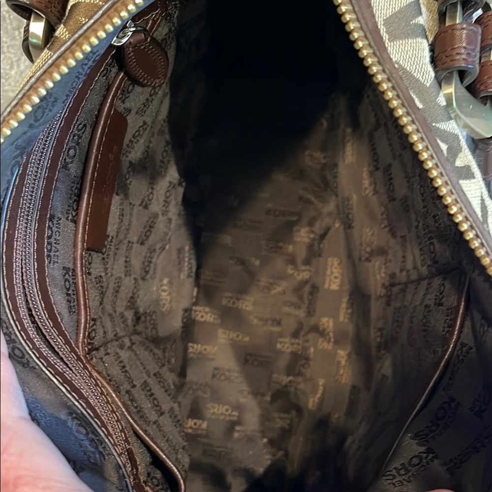 Michael Kors Brown Monogram Bag - Picture 10 of 11